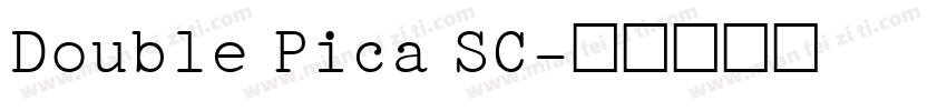 Double Pica SC字体转换